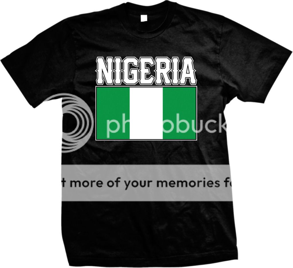 Bold Nigerian Country Flag Nigeria Nationality Pride Mens Tshirt eBay